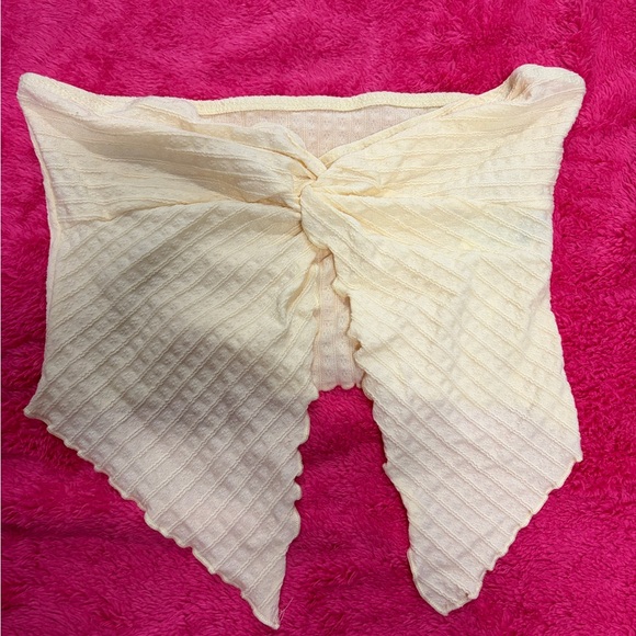 SHEIN Tops - Tubed Yellow Textured